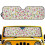 Flowers Print Foldable Windshield Sun Shade for Jeep 1