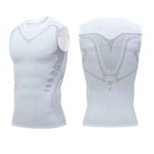 Men's Compression Shirts, Shaping Vest, Athletic Sleeveless Tank Top, Fast Dry Fit Running Sports Workout Base Layer Undershirt