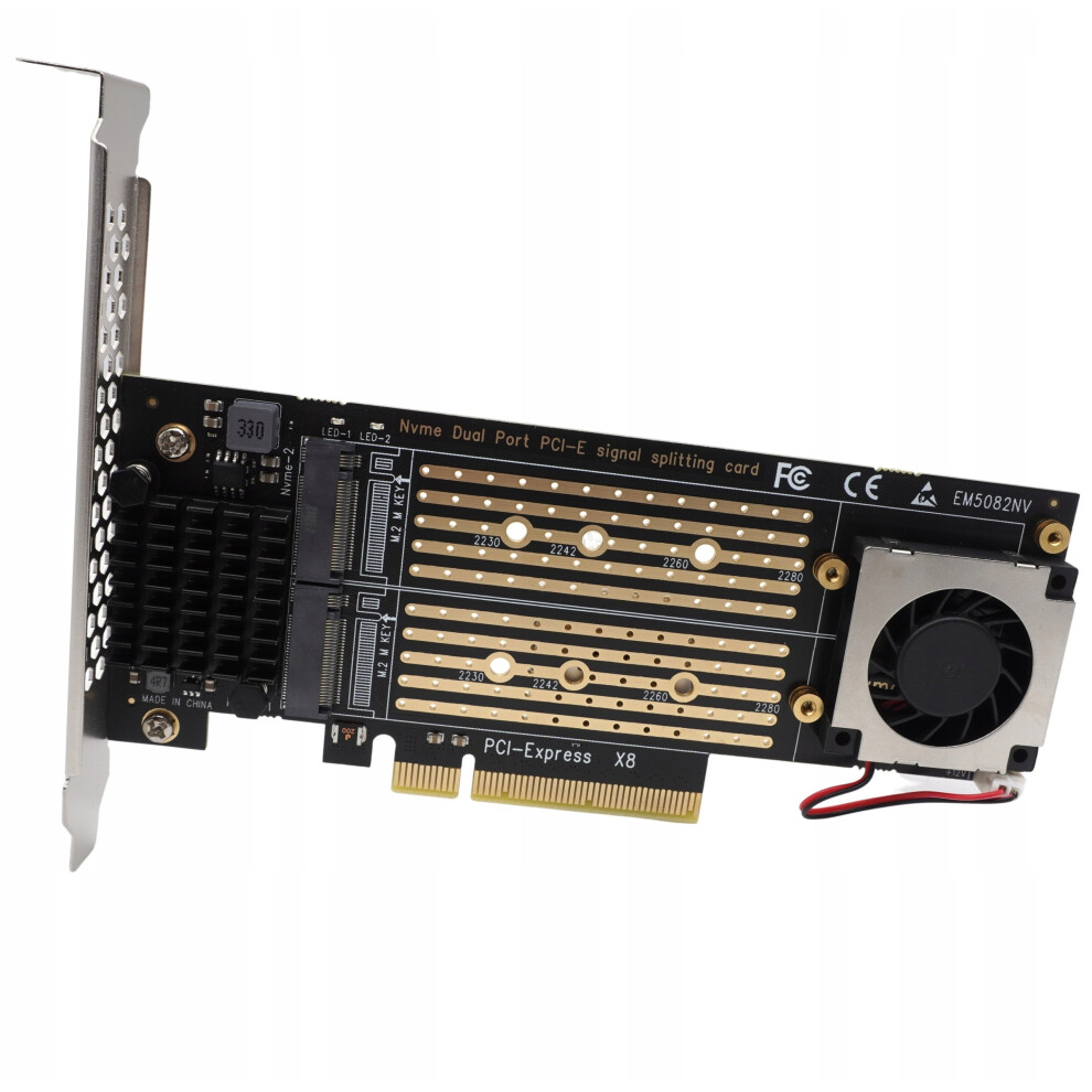 Pci Pcie X8 To 2X Adapter For Fast M.2 Nvme Expansion Card 9065194452432
