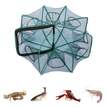 FAMTKT Fish Trap The Foldable Fishing Trap New The Fishing Trap Fishing Kit Fishing Net for Fish Shrimp Crawfish Crab Gifts for Men (27.5"x 9.84")