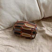 Cute Embroidery Storage Bag Cotton Linen Earphone Bag Card Holder Zipper Pouch Ethnic Style Coin Purse Women Wallet