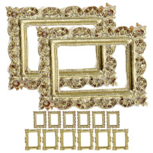 Mini cadres photo en résine, style vintage, lot de 20, 8,9 x 6,4 cm
