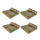 Houten wandvitrineset (4 stuks) 1