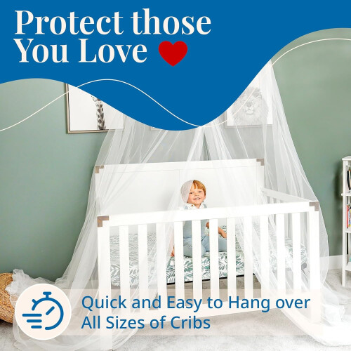 Mosquito Netting for Bed, Extra Large Mosquito Net,Bug Net for Camping, Crib Canopy 1