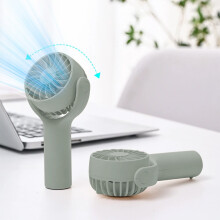 Small Quiet USB Rechargeable Bladeless Tabletop Fan, Compatible with Desk & Bedroom