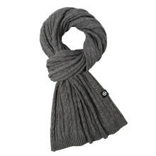 Cachecol de lã tricotado para casais, macio e quente, comprido, ideal para o inverno.