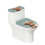 Calf Bathroom Seat Covers Polyester Washable 17"x21" 1