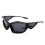 Polarized Unisex Sunglasses Black Square Frame Dark Lenses 1