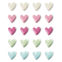 Gold Heart Fridge Magnets Compatible with Whiteboard