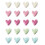 Gold Heart Fridge Magnets Compatible with Whiteboard 1