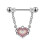Δαχτυλίδι θηλής από χειρουργικό ατσάλι 14G CZ Opal Piercing θηλής για γυναίκες Κοσμήματα 1