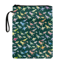 Book Cover Sleeve Pouch Book Organzier Holder Pocket Book Organzoer Holder Washable with Easy Carry Book Case 8.66 x 11.42, Watercolor Dino Group
