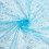 Snowflake Pattern Nylon Mesh Fabric Sky Blue 160 cm 1