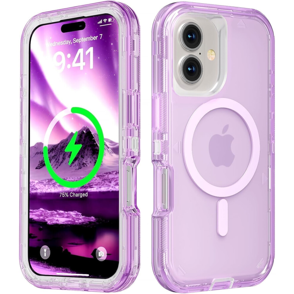 Iphone 16 Transparent Magsafe Case Triple-Layer Crystal 9455834412634