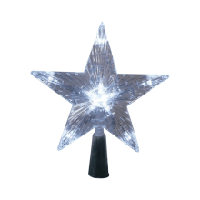 3D Lighted Christmas Tree Topper Star Gold USB Adjustable