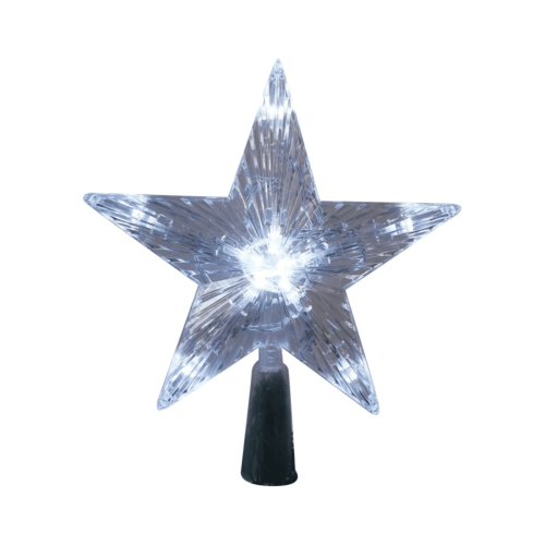 3D Lighted Christmas Tree Topper Star Gold USB Adjustable