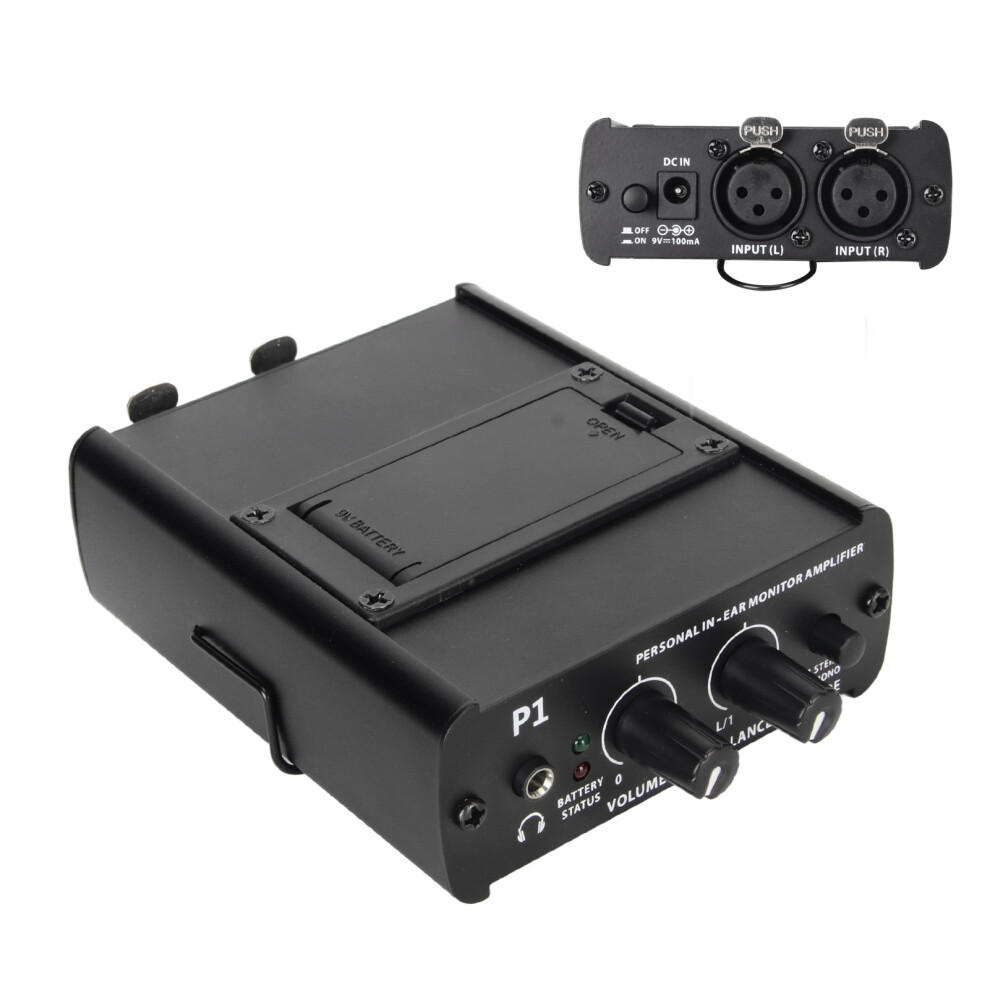 2Ch Stereo Headphone Amplifier Portable Mixer 10X8.8x3.5cm 7631387616275