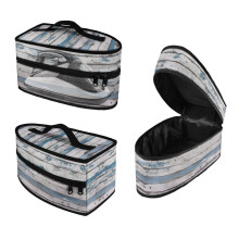 Old Wood Grain Travel Irons Organizer For Garment Care, Bag Only
