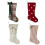Christmas Stocking Set Classic Plush Cuff 4 Pack 1