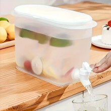 1pc Refrigerator Beverage Dispenser with Tap – Modern, Airtight, Durable PP | For Lemonade, Juice, Tea | Home & Office Use
