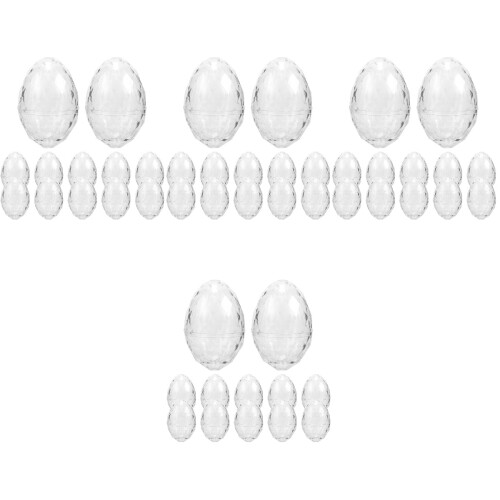 48Pièces Boîtes Œuf Remplissable Pour Pâques Décoration