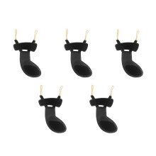 5Pièces Repose-Épaule Et Mentonnière Violon Cuir Noir Multi-Usage