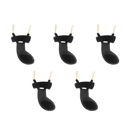 5Pièces Repose-Épaule Et Mentonnière Violon Cuir Noir Multi-Usage