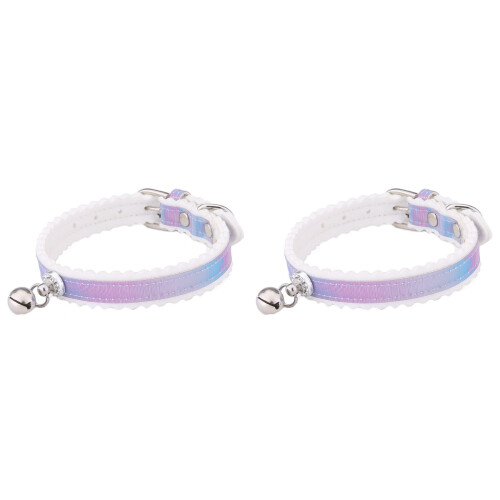 2Pièces Collier Pour Chat Avec Clochette Ajustable