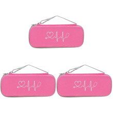 3Pièces Sac Transport Rose Pour Stéthoscope Coque Dure Résistante