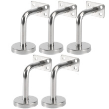10Pièces Supports Rampes Inox Argent Stables Pour Bains Couloirs