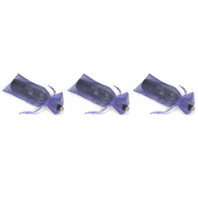 60Pièces Housses Organza Violet Pour Décoration Bouteilles De Vin Chic