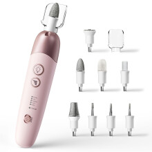 Cordless Electric Nail File Set, 5-Speed Portable Nail Drill for Manicure/Pedicure, Callus & Thick Nail Care – Compatible with AAA batteries