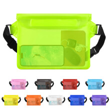 Waterproof Waist Pouch – Touchscreen Phone Dry Bag for Swimming, Kayaking, Beach & Camping, Adjustable Fanny Pack (33.5"-44"), Large Capacity