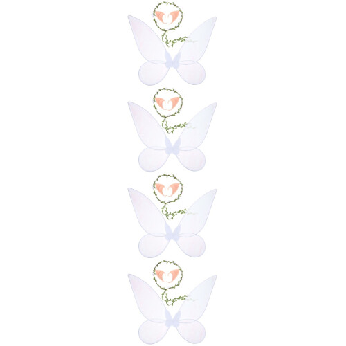 4Ensembles Ailes Costume Fleurs Accessoires Enfants