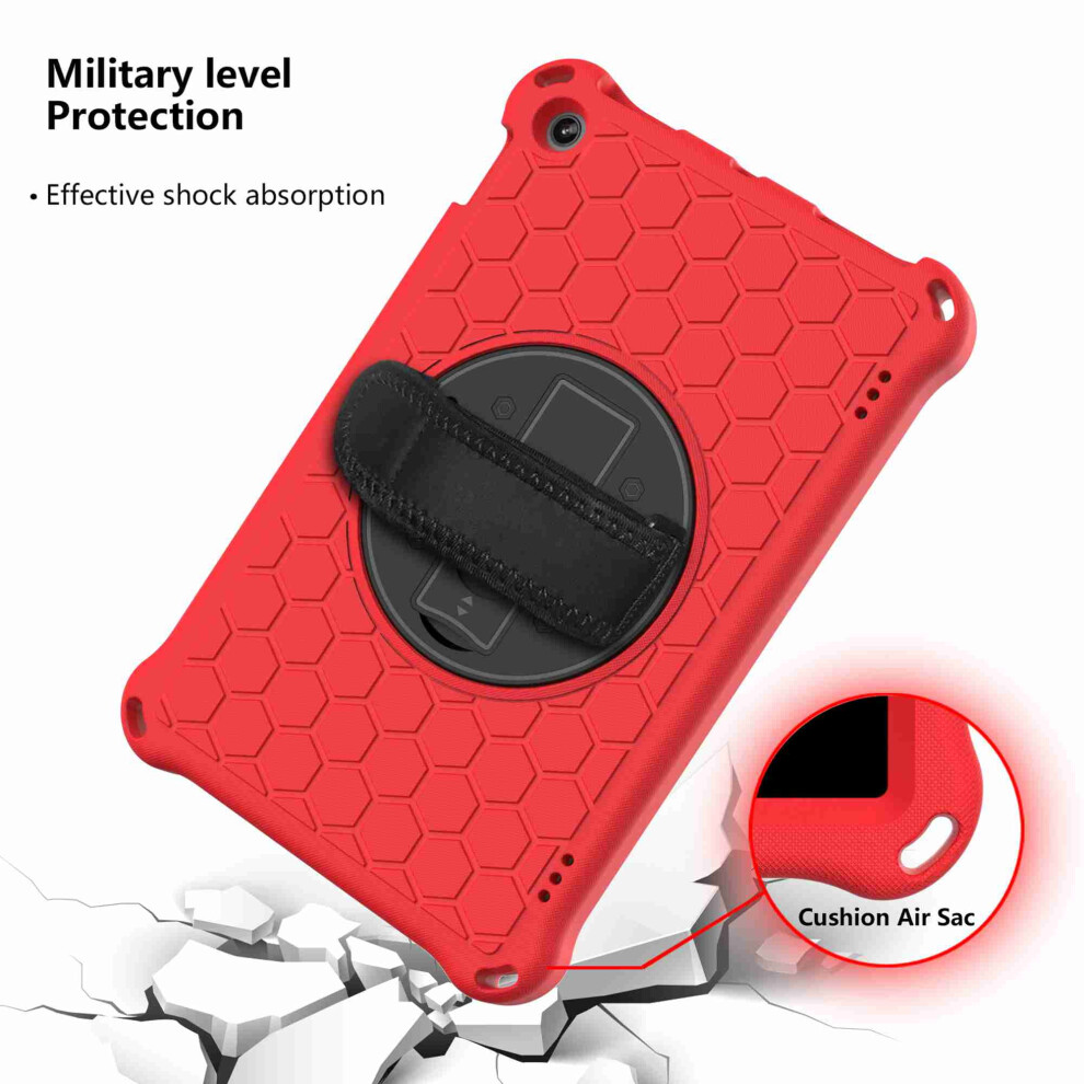Fire Hd 10 Case (9Th/7Th/5Th Gen, 2019/2017/2015) Â Shockproof Kids-Friendly Hybrid Cover With 360 Rotatable Kickstand, + Red/Black 9097180850014