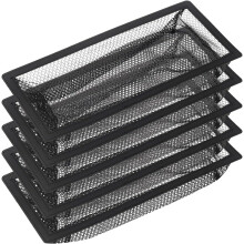 Floor Register Cover Trap, Floor Air Vent Cover Screen for Home Air Vent Filters 5-Pack Floor Vent Mesh Filters Net Trap… (4 x 10 Inch)
