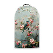 Bird and Flower Pattern 1Set Kitchen Blender Dust Cover Polyester Lightweight for Household