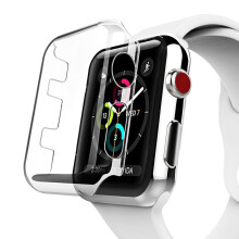 Xpm Screen Protector Compatible with Apple Watch SE 2nd Gen (2022) 40mm – Crystal Clear Snap-on TPU + Hard PC Full Cover