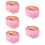 5Pièces Moulure Murale Autoadhésive Rose, Coins Souples Pour Plafond 1