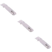 3Pièces Fermeture Porte Verrou Cadenas Acier Inoxydable Argent Durable