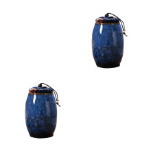 2Pièces Boîte À Céramique Hermétique Multi-Usage Décorative