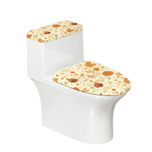Ensemble de 2 protège-sièges de toilette Paon Citrouille