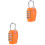 2Pièces Cadenas Tsa Approved Orange 4 Chiffres Pour Valises 1