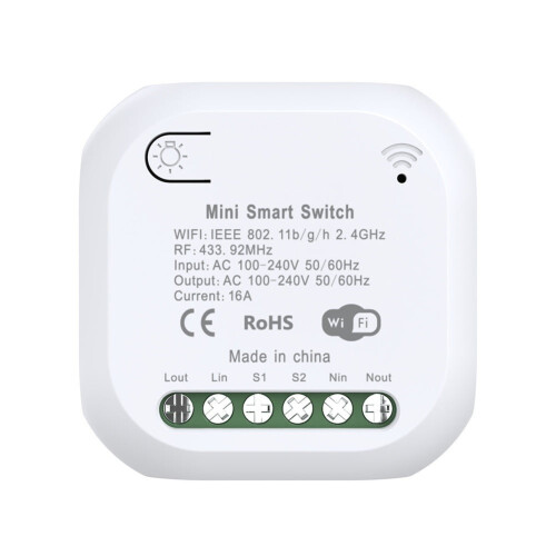 Wifi RF433 Smart Switch DIY Light Mini Switches Control Wireless Smart Relay