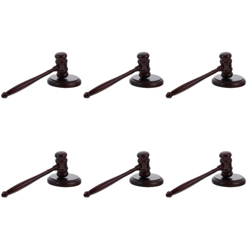 6Sets Handgemaakte Mini Hamers Veiling En Rollenspel