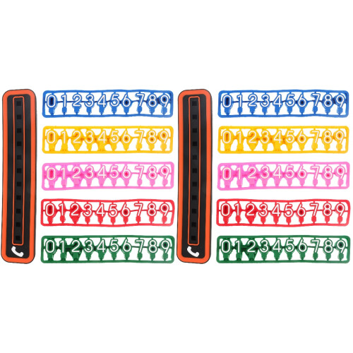 2Ensembles Décorations Tableau De Bord Plaques Parking PVC