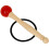 1Ensemble Accessoire Bol Chantant Maillet Bois Caoutchouc Rouge 1