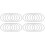 24St Witte Dreamcatcher Ringen, Duurzame Plastic Hoops Voor DIY 1