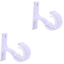 4Pièces Support Tringle Rideaux Aluminium Décor Moderne