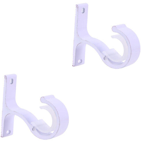 4Pièces Support Tringle Rideaux Aluminium Décor Moderne